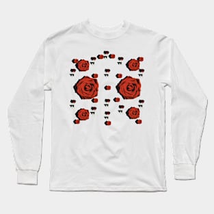 ROSE FIELD WITH SHADE Long Sleeve T-Shirt